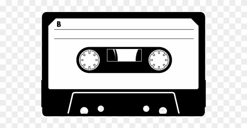 Vintage Audio Cassette Wall Sticker Casette Tapes, - Cassette Silhouette #1658617