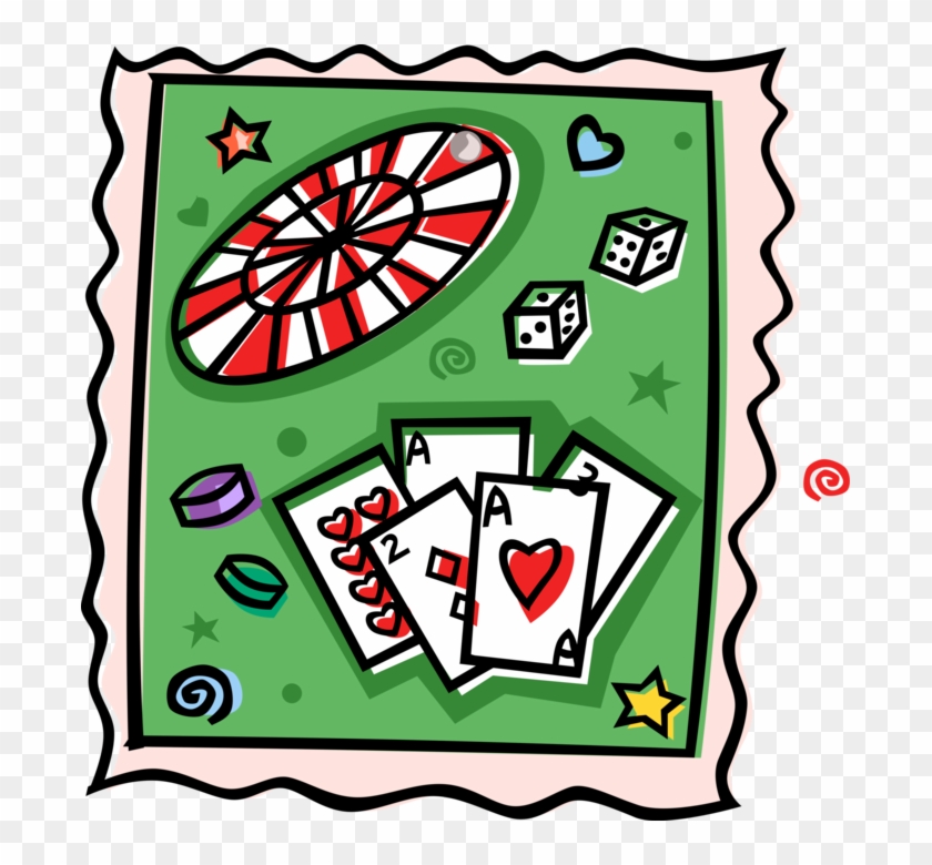 Vector Illustration Of Casino Gambling Games Of Chance - Vector Illustration Of Casino Gambling Games Of Chance #1658647