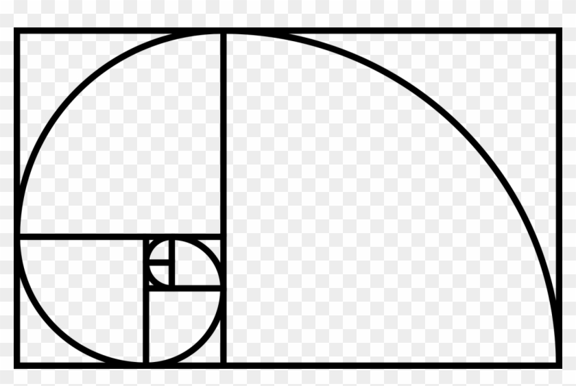 A Graphical Representation Of A Fibonacci Sequence - Golden Ratio Transparent Grid #1658655