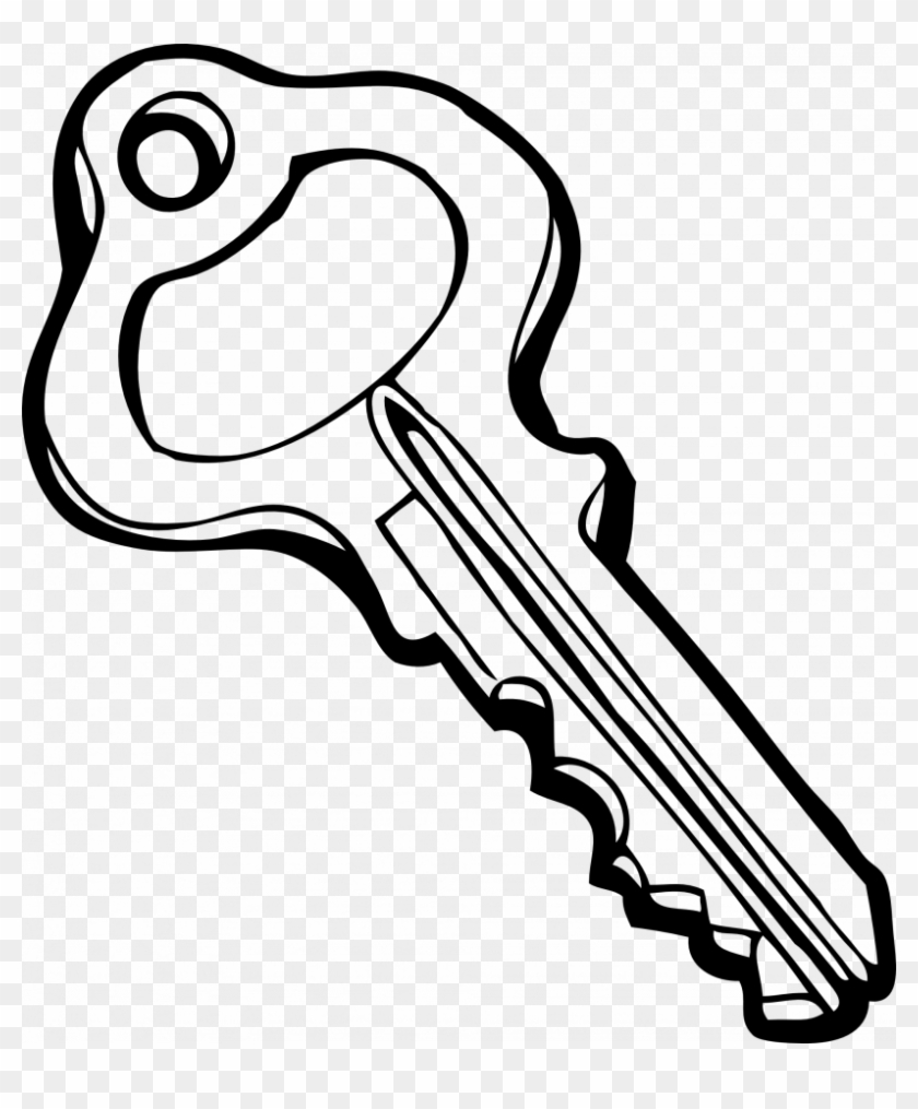 Keys Clipart Printable - Coloring Picture Of Key #1658825