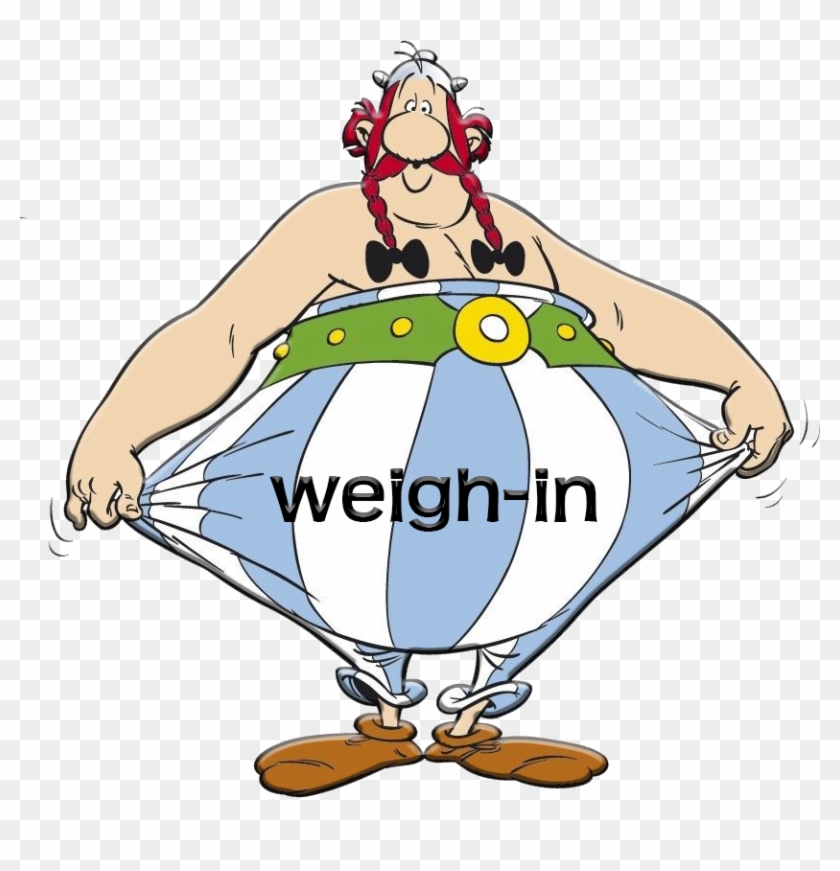 Obelix Weigh In Button - Obelix Cartoon #1659056