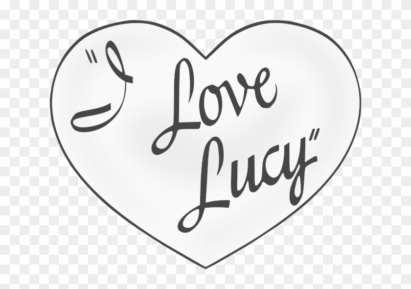 I Love Lucy Title - Love Lucy Logo Black And White #1659175