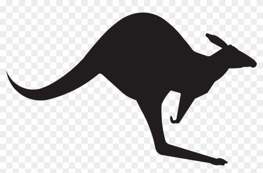 Australia, Kangaroo Animal Australia Jump Silhouette - Kangaroo Sign #1659544