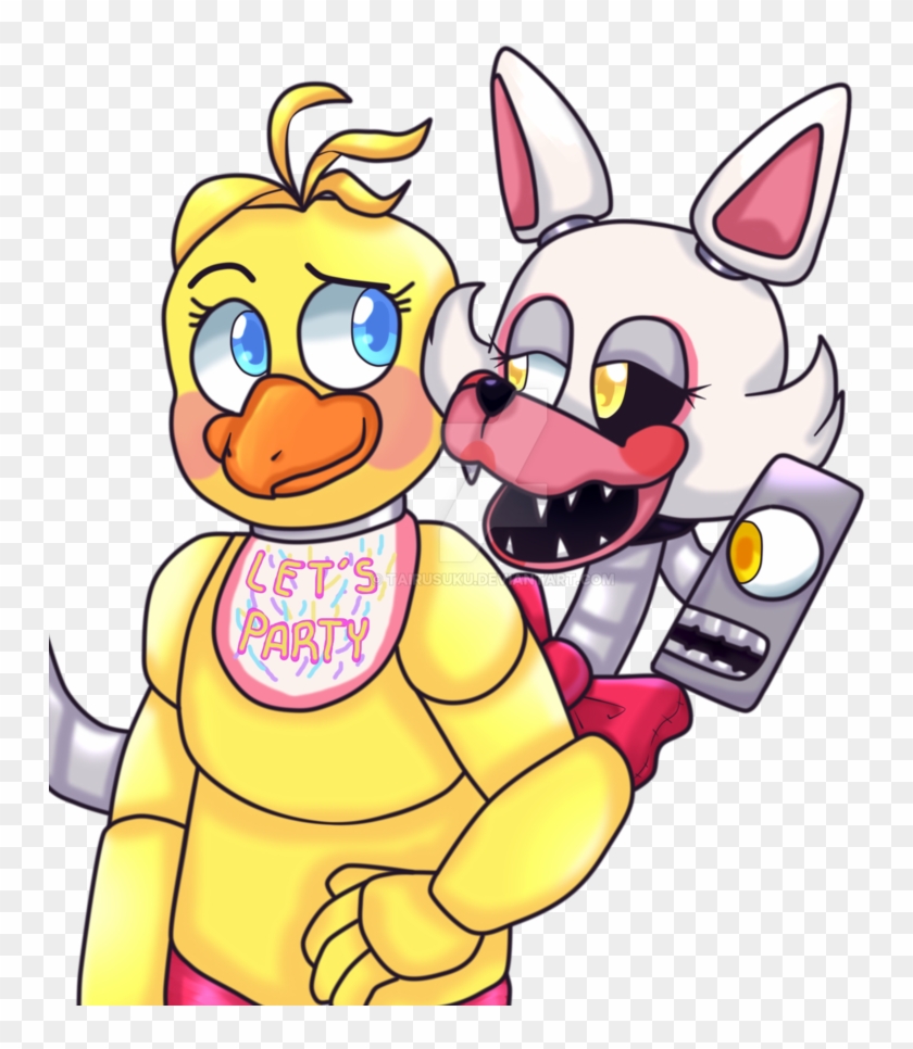 Mangle X Chika By Tairusuku - Fnaf Chica And Mangle #1659625