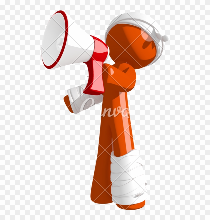 Personal Injury Victim Yelling - Clip Art Guy With Bullhorn #1659756