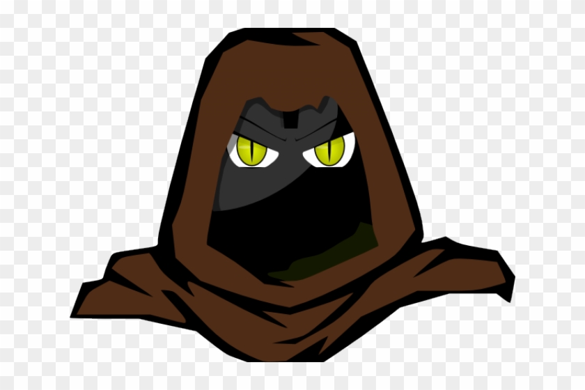 Hood Clipart Hooded Man - Scary Cartoon Face Png #1659821