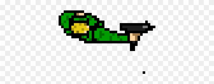 Drug Trader With Uzi - Hammer Kirby Pixel Art #1659872