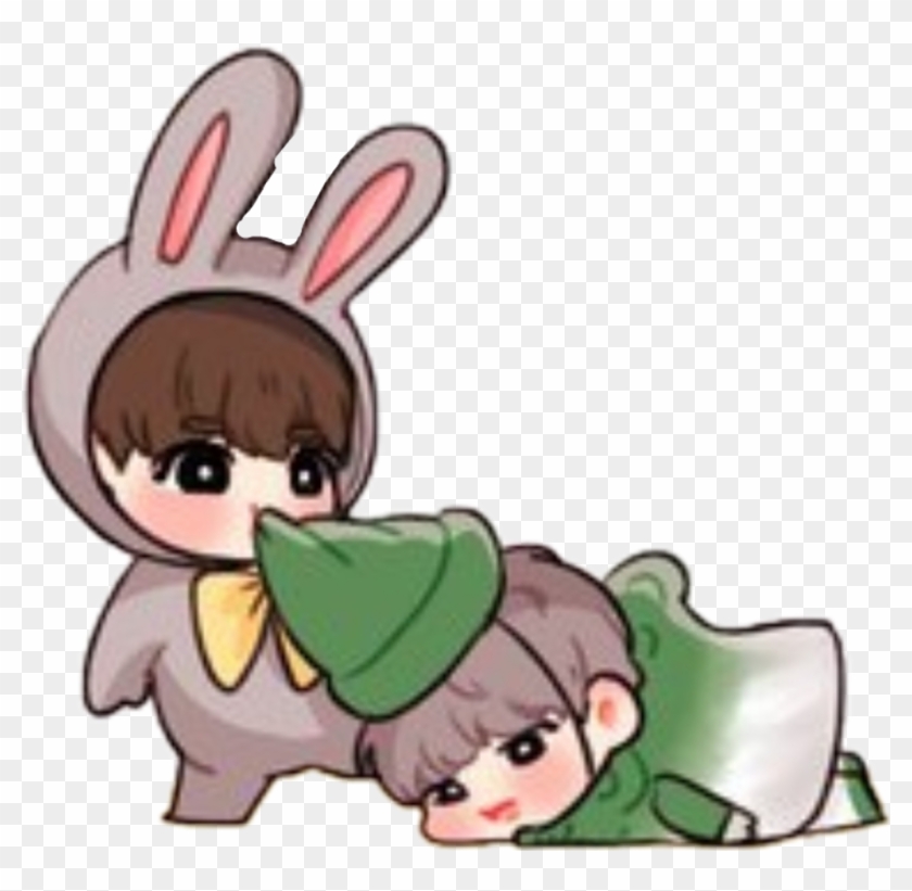 Bts Sticker - Bts Chibi Jimin And Jungkook #1659986