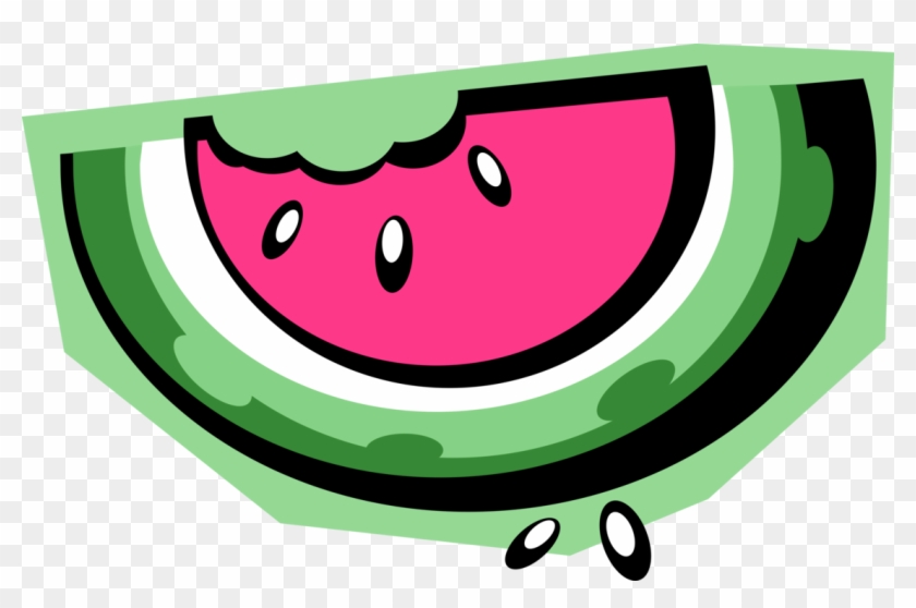 Vector Illustration Of Sliced Watermelon Melon Fruit - Vector Illustration Of Sliced Watermelon Melon Fruit #1660254