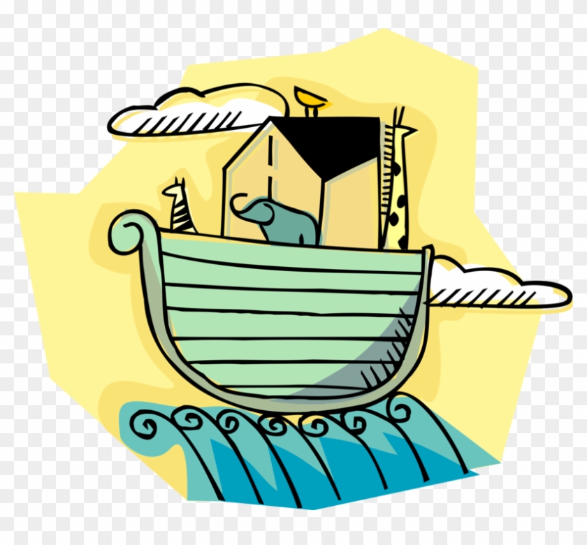 Vector Illustration Of Noah's Ark From Genesis Flood - Stories For Kids #1660258