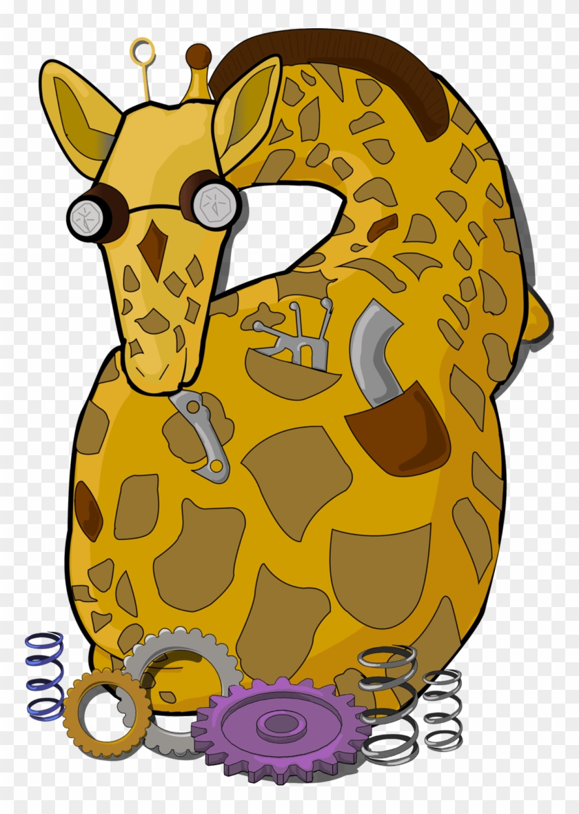 Steampunk Stylized Cartoon Giraffe Named George - Steampunk Stylized Cartoon Giraffe Named George #1660358