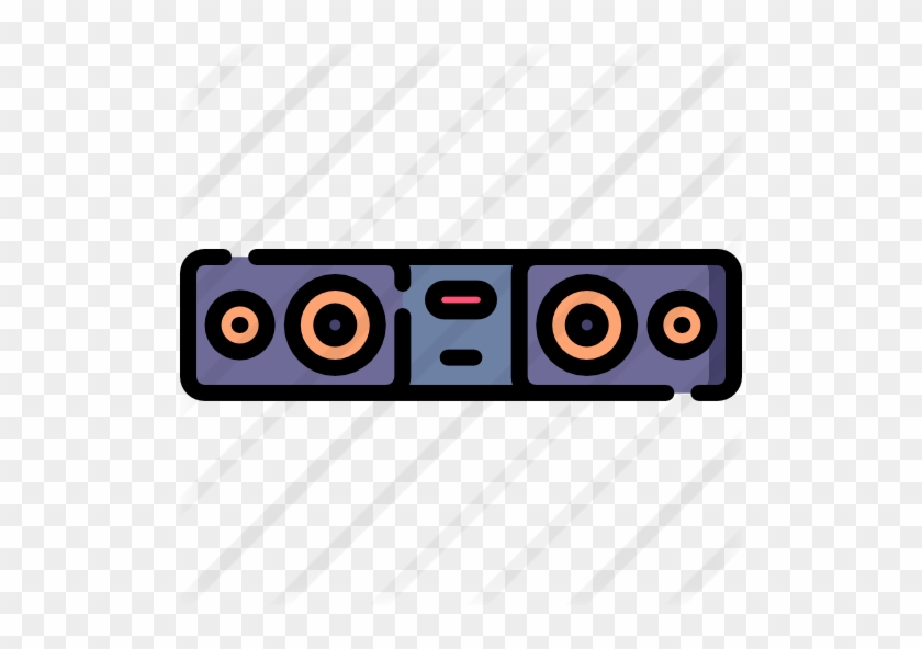 Sound Bar Free Icon - Circle #1660470