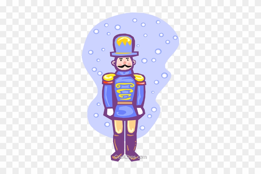 Toy Soldier In Snow Royalty Free Vector Clip Art Illustration - Cartoon #1660800