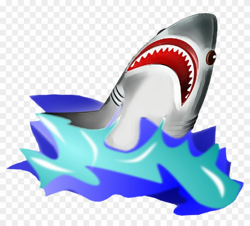 Scsharks Sharks Water Waves Ocean Blue White Shark - Shark Clip Art #1660969