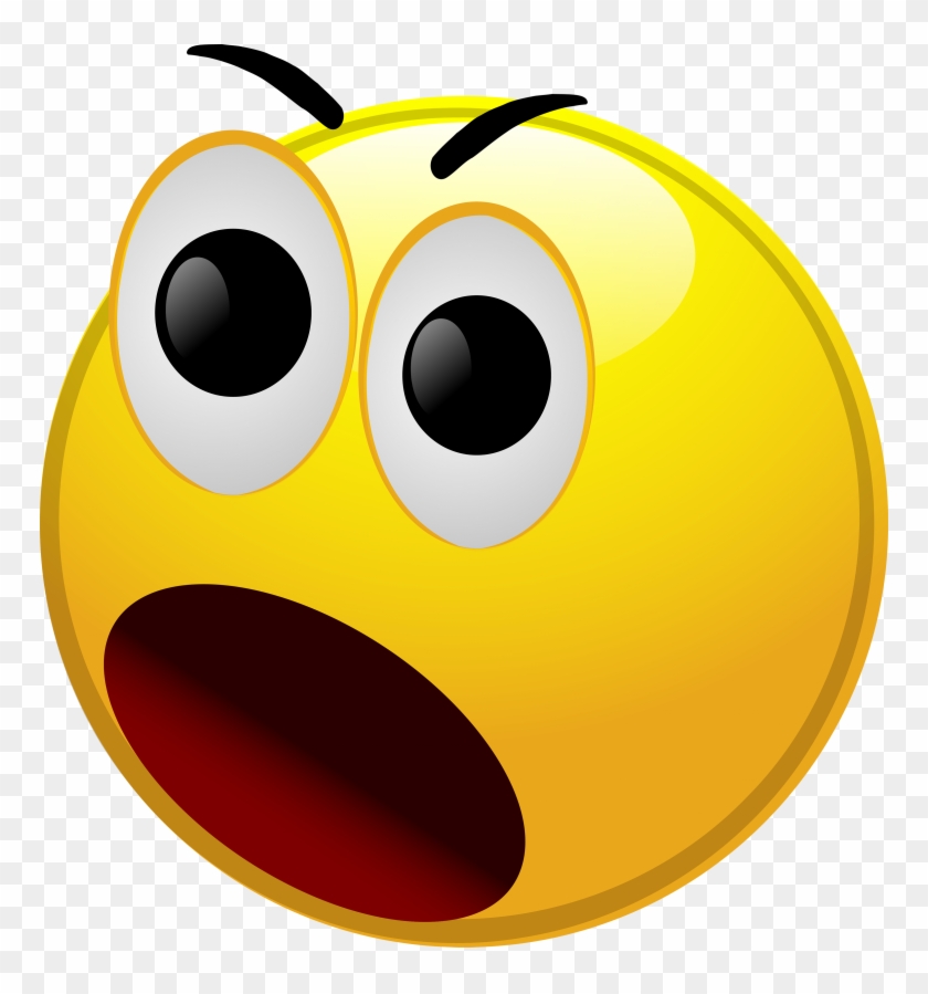 Poker Face Clip Art - Shocked Smiley Face #1661121