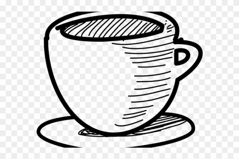 Drawn Tea Cup Transparent - Coffee Cup Sketch Png #1661285