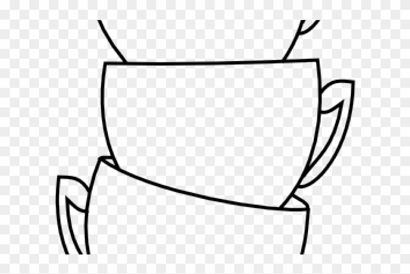 Drawn Tea Cup - Cups Coloring Page #1661292