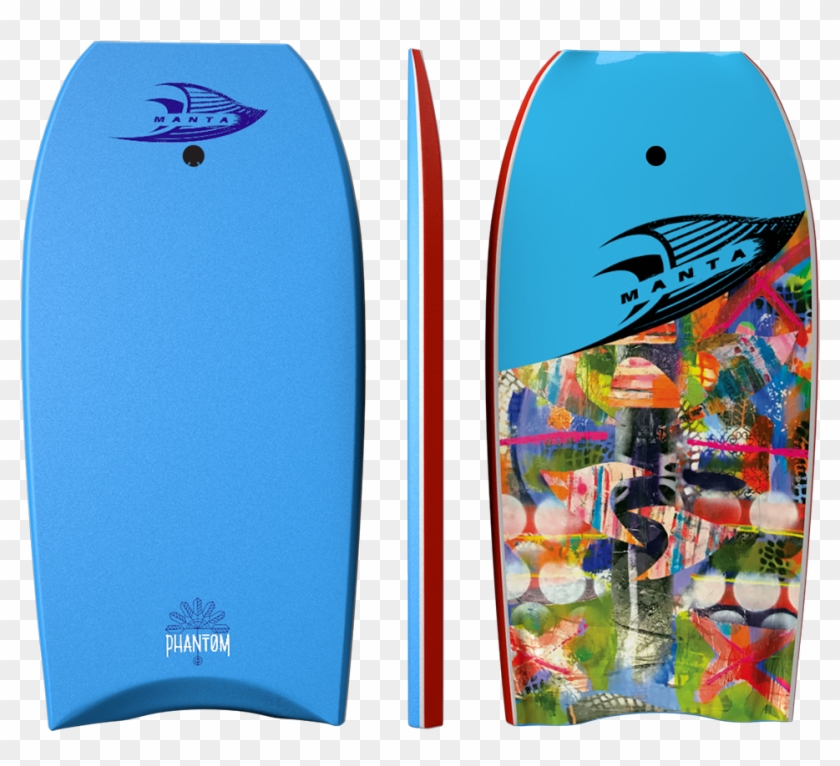 Manta Phantom Body Board Blue Sideways Online Store - Manta Bodyboards #1661328