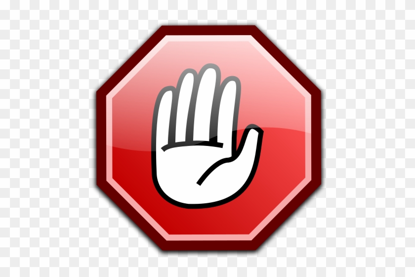 Federal Judge Stops U - Stop Sign Hand Png #1661558
