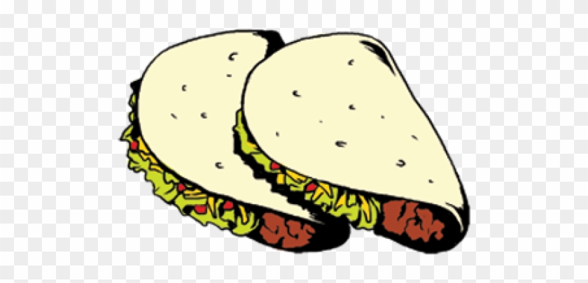 Tacos Clipart Talking - Soft Shell Taco Cartoon #1661580