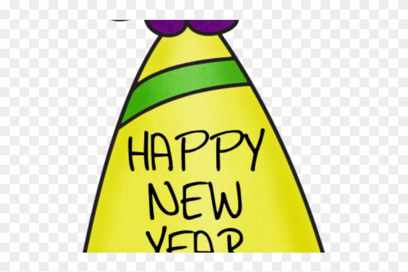 Happy New Year Clipart Party Hat - Happy New Year Clipart Party Hat #1661629