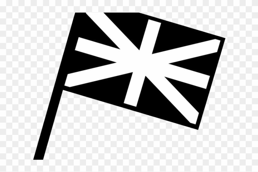 England Clipart Black And White - Black And White England Flag #1661715