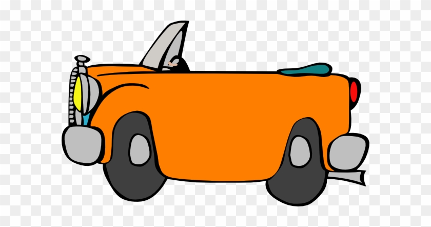 Race Car Clipart Orange - Clipart Person In Car Transparent Background #1661939