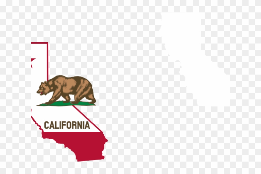 California Flag Clipart Svg - California Outline Flag Tattoo #1661979