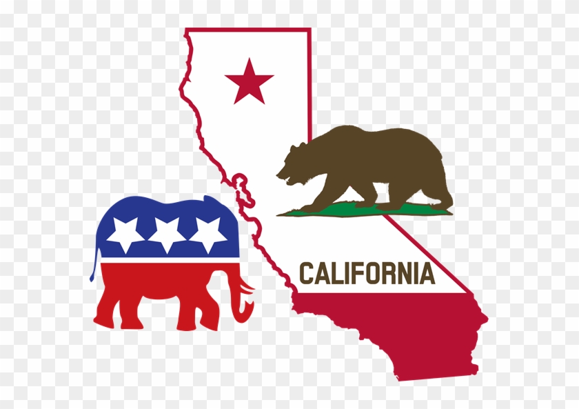 California Bear Png - California State Outline Flag #1661983