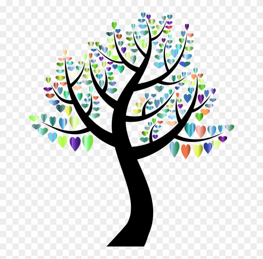 Tree Encapsulated Postscript Drawing Free Commercial - Tree With Colorful Leaves #1662039