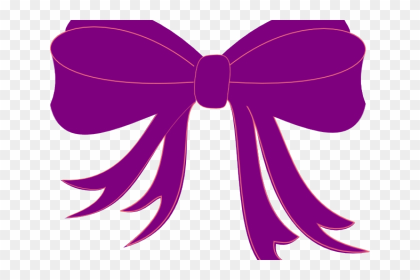 Violet Clipart Different Object - Girls Bow Clip Art #1662099
