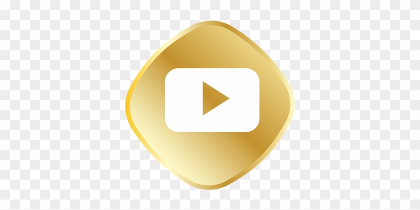 Golden Youtube Icon - Emblem #1662133