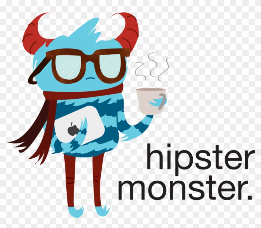 Hipster Clipart Monster - Hipster Monster #1662193