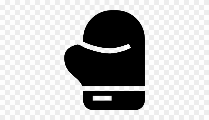 Boxing Black Glove Vector - Icone Gant De Boxe Png #1662241