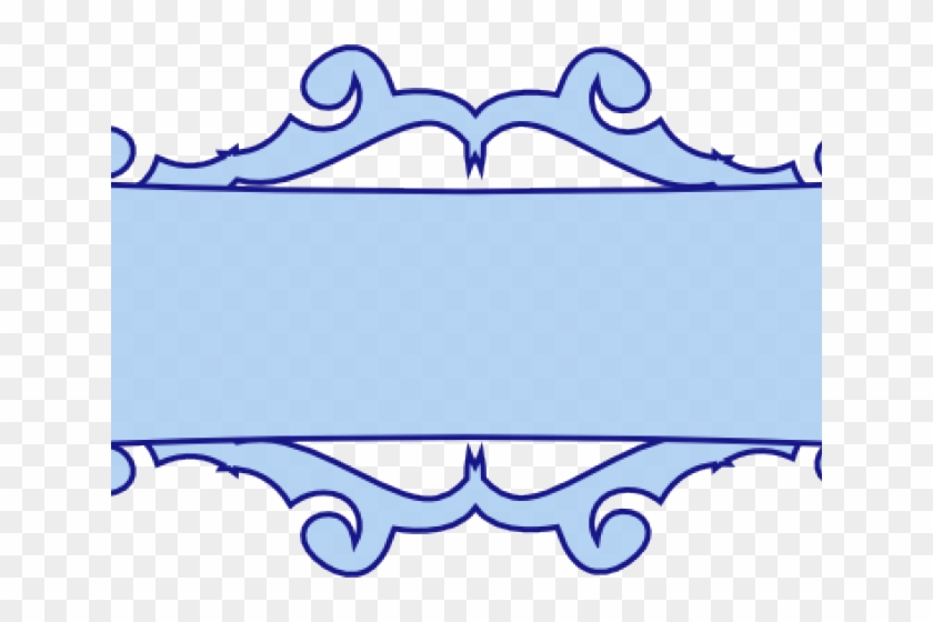 Scroll Clipart Funeral Program - Blue Scroll Png #1662387