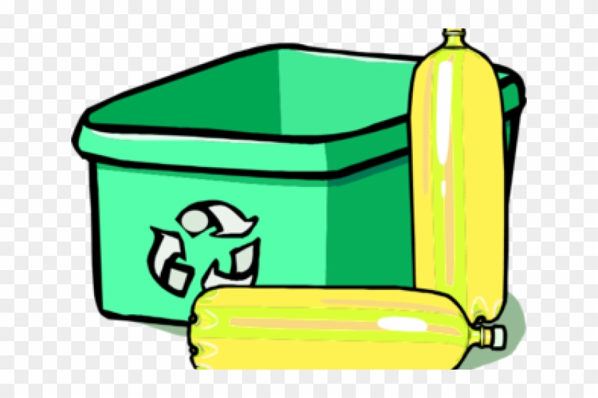 Plastic Bottles Clipart Recycle Bin - Plastic Bottle Clip Art Png #1662452