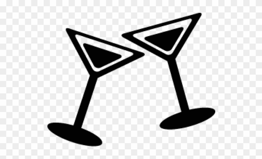 Silhouette Clipart Wine Glass - Wine Glasses Vector Png #1662462