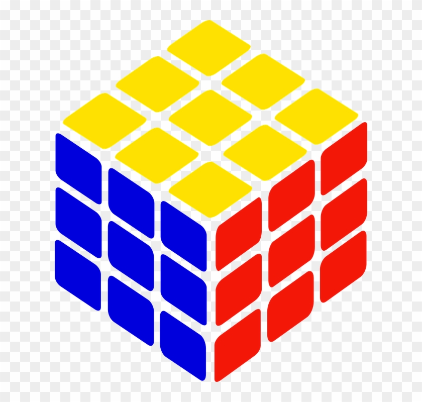 Rubik Cube Puzzle 3d Problem Brainteaser Game - Rubik's Cube Clipart #1663137