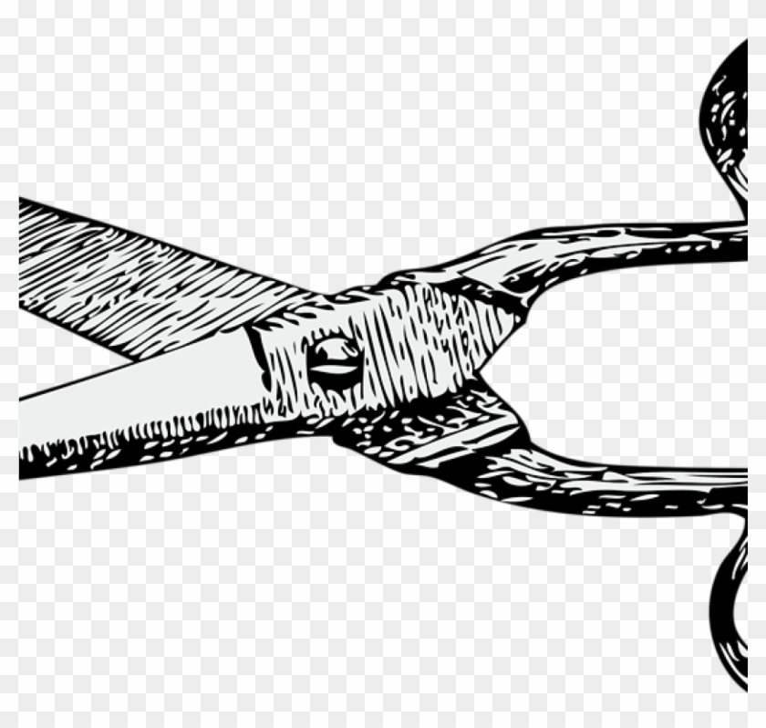 Scissors Clipart Vintage Scissors Clipart Transparent - Scissors Drawing #1663513