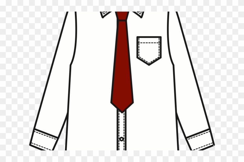 Jacket Clipart Shirt - Shirt And Tie Clip Art #1663613