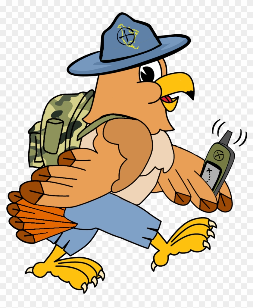 Hank The Hawk, Our Mascot, Was Born On January 2nd, - Eagle Cartoon #1663676