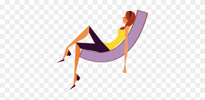 Girl Relaxing On Sofa Wall Sticker - Girls #1663697