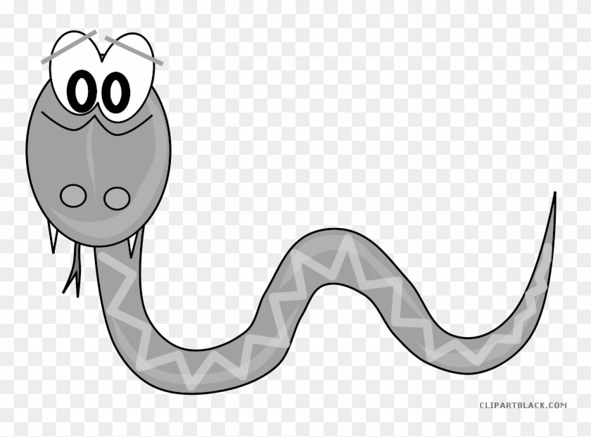 Grayscale Snake Animal Free Black White Clipart Images - Cartoon Green Snake  Png - Free Transparent PNG Clipart Images Download