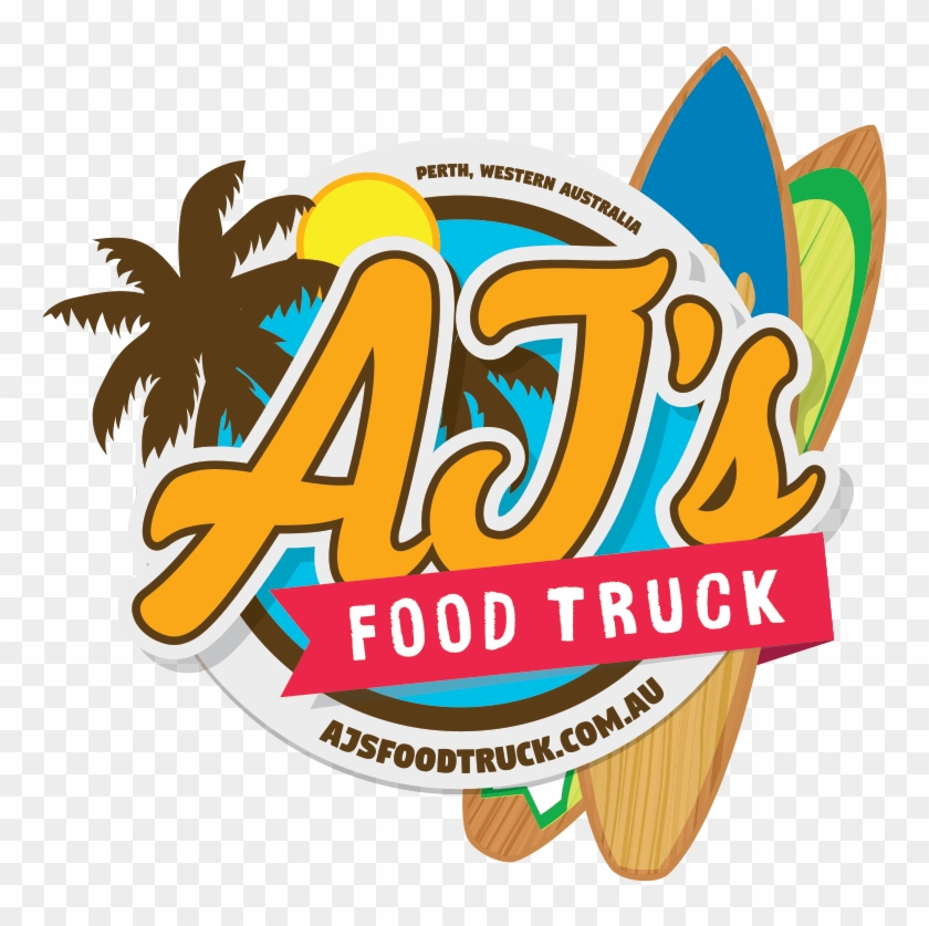 Final Ajs Food Truck Logo Design - Aj Food Logo #1663775