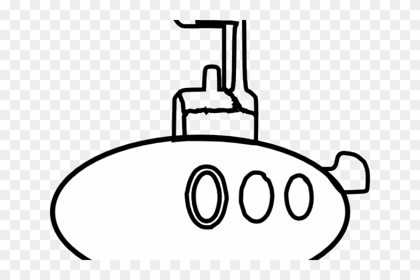 Transportation Clipart Submarine - Submarine Outline Drawing #1663798