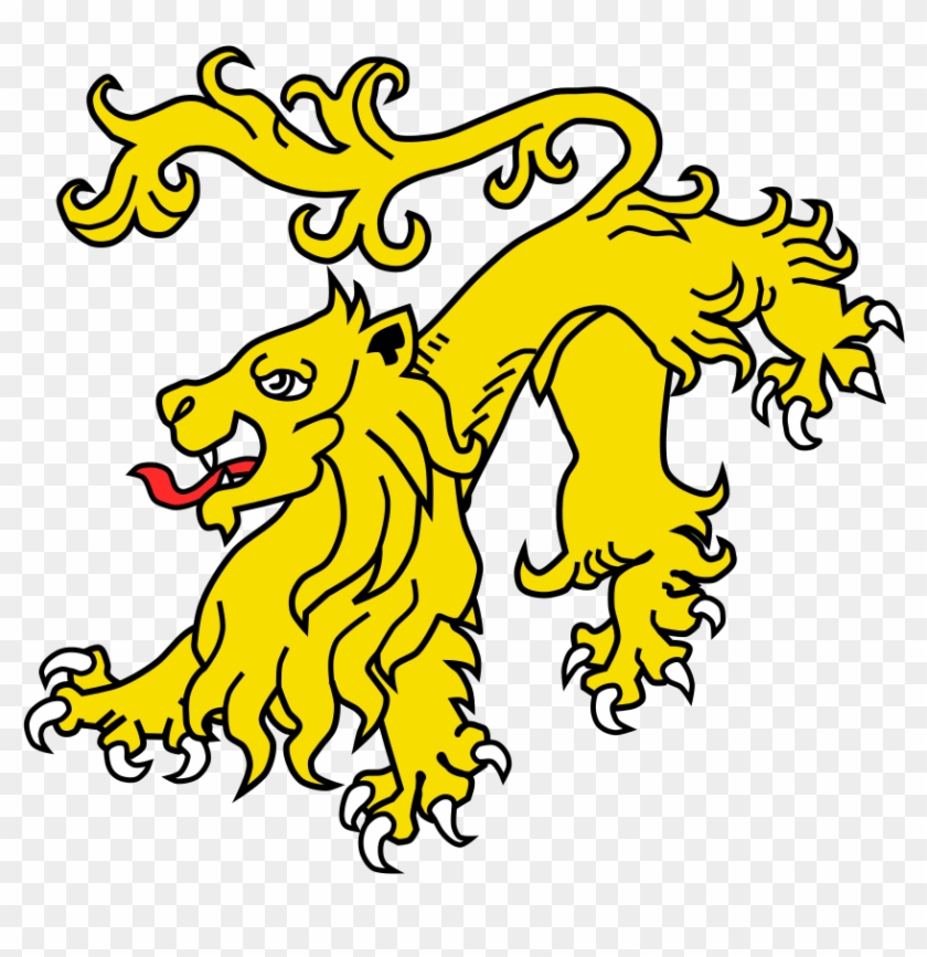 Heraldic Lion Badges - Cartoon #1664010
