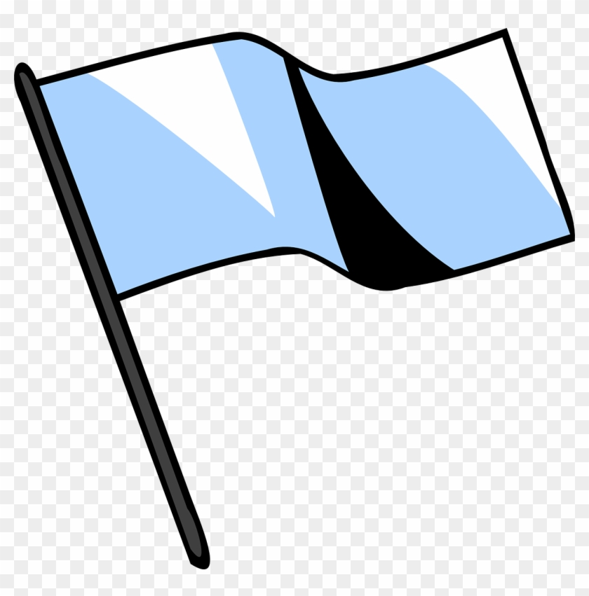 Banner Flag Blue - Clip Art Color Guard Flag #1664045