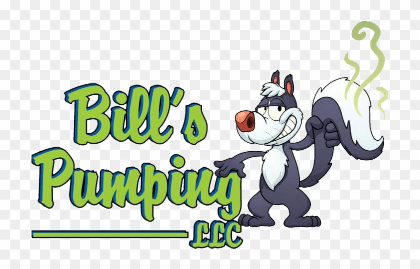 Bill's Pumping, Llc Septic Service Logo - Cartoon Skunk #1664317