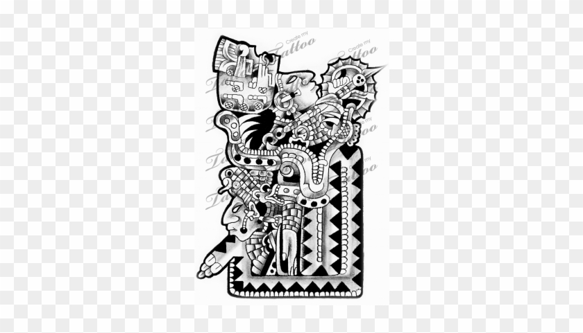 400 X 400 6 - Mayan God Tattoo Designs #1664388