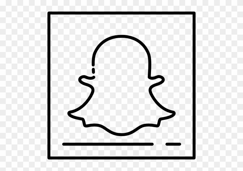 512 X 512 1 - Snapchat Black Transparent Logo #1664406